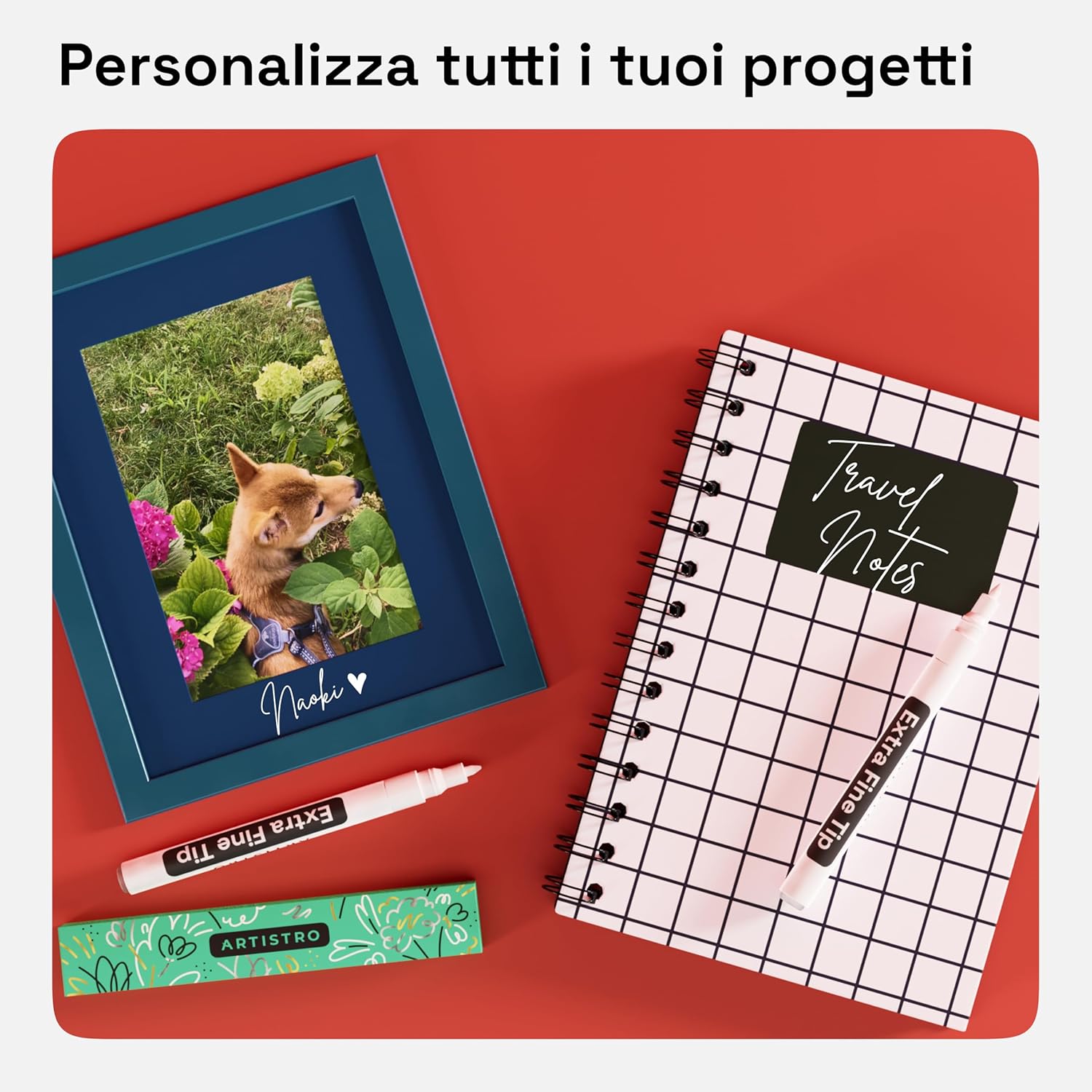 Artistro 2 White Acrylic Paint Pens for Rock Painting Ceramic Wood Glass Tire Plastic - 0.7mm Extra Fine Tip Paint Markers Ideal for Labeling DIY Crafts Art Projects 2 White Extra-Fine