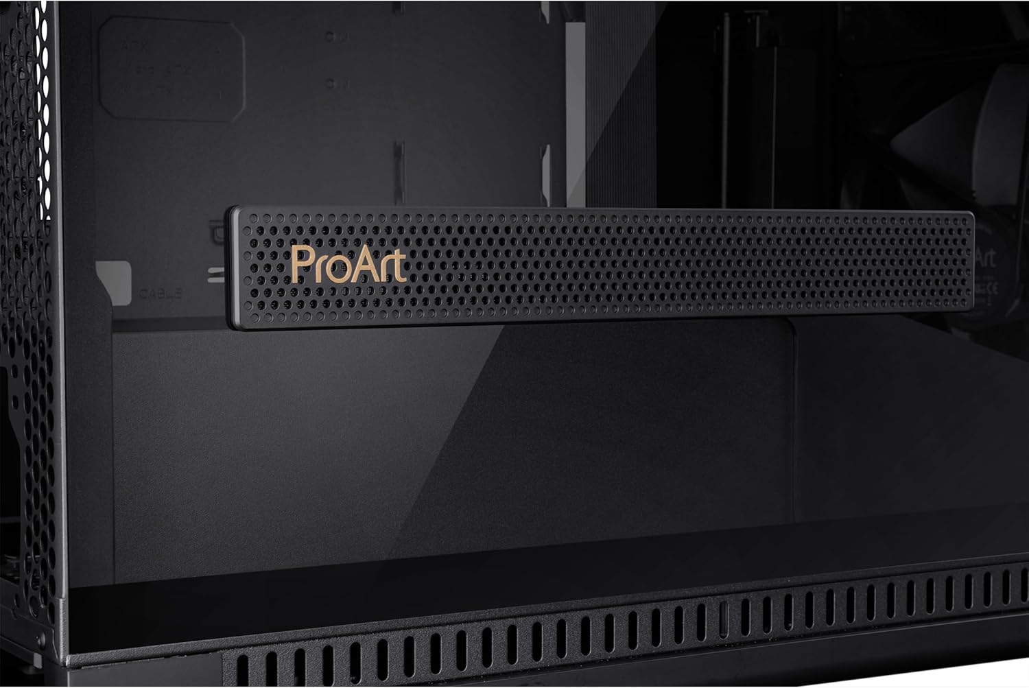 ASUS ProArt PA602 E-ATX PC Case 420mm Radiator Support, Dual 200mm Built-in Fans, Front Panel IR dust Indicator, Power Lock Latch, Tool-Less PCIe mounting & GPU Holder, 20Gbps USB-C Front I/O ProArt PA602|Black E-ATX