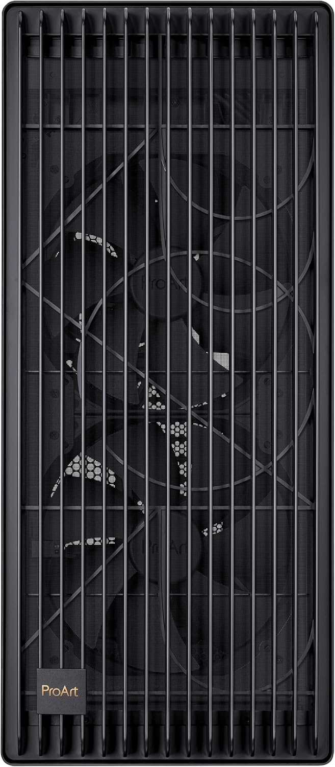 ASUS ProArt PA602 E-ATX PC Case 420mm Radiator Support, Dual 200mm Built-in Fans, Front Panel IR dust Indicator, Power Lock Latch, Tool-Less PCIe mounting & GPU Holder, 20Gbps USB-C Front I/O ProArt PA602|Black E-ATX