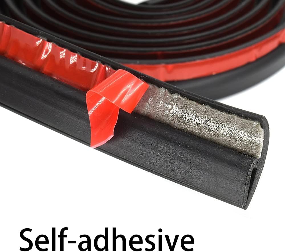 AUTOXBERT 4M/13Ft Car Weather Stripping H Type Rubber Sealing Strip Trim Cover Automotive Front Windshield Sealing Strip Trim for Car Front Rear Windshield Sunroof Weatherstrip 4M H-Type