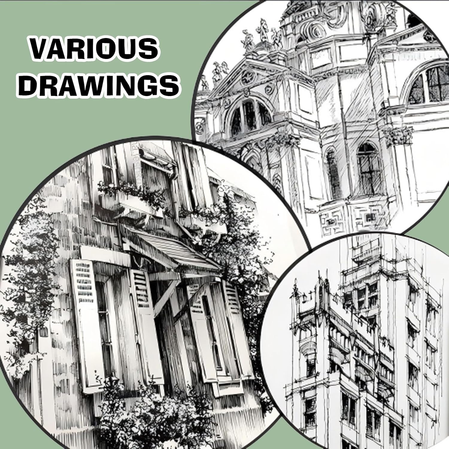 Black Fine Point Pens, 15pcs Fine Point Black Ink Pens, Drawing Pens, Fine Point Pens Set for Art Illustration, Sketching, Art Drawing, Anime, Manga, Drawing Projects