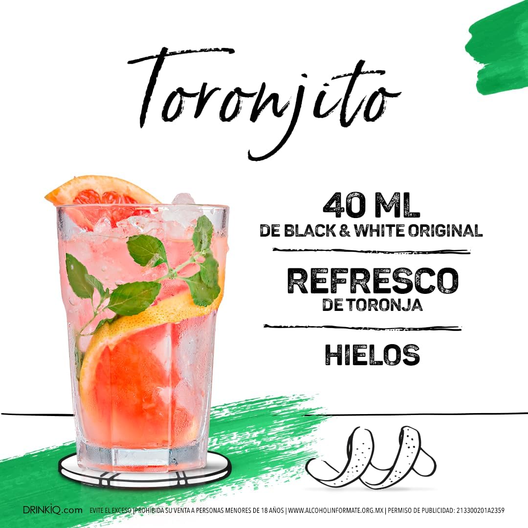 Black & White Blended Scotch Whiskey - 700 ml