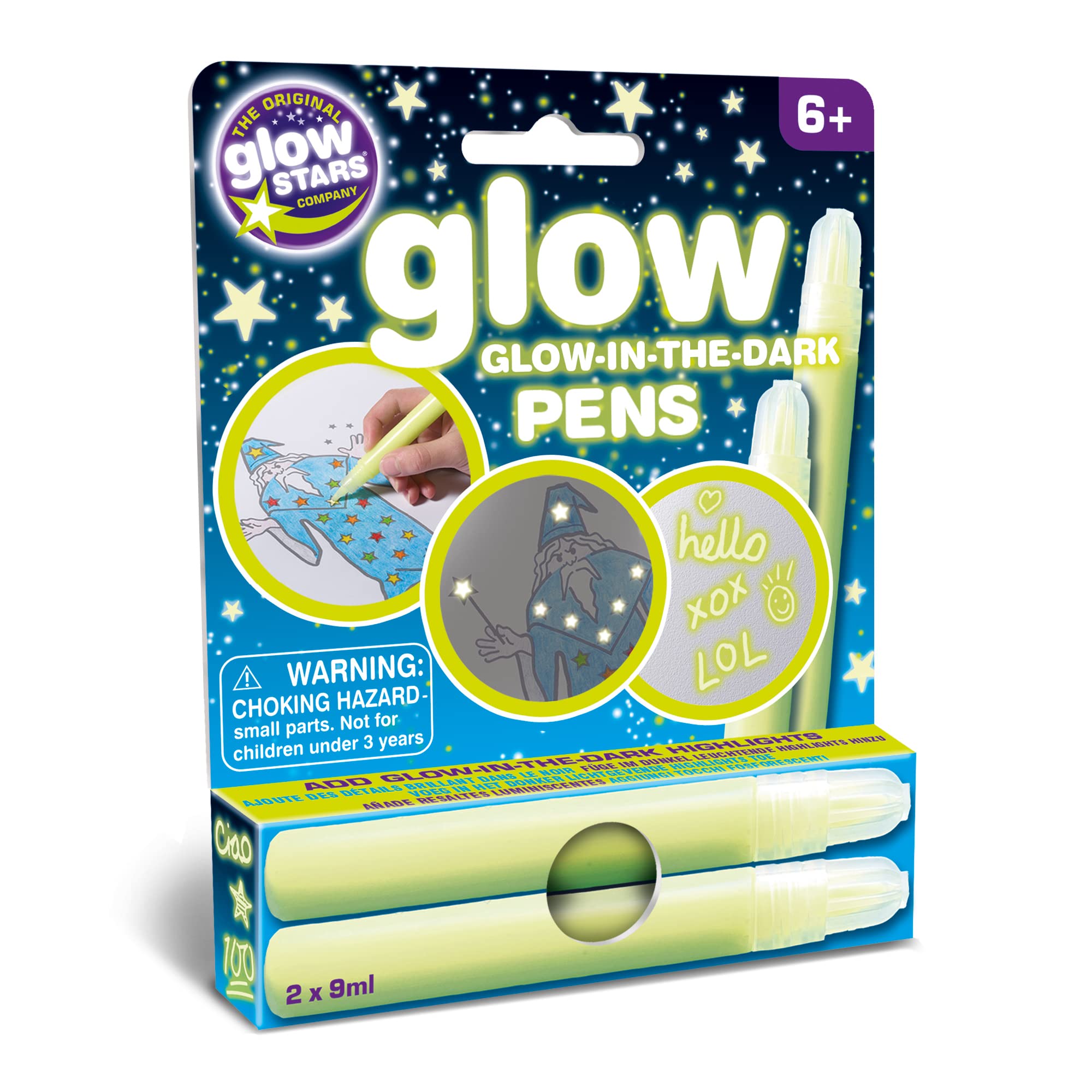 Brainstorm The Original Glowstars Company Glow Creations Glow in the Dark Pens Glow Pens