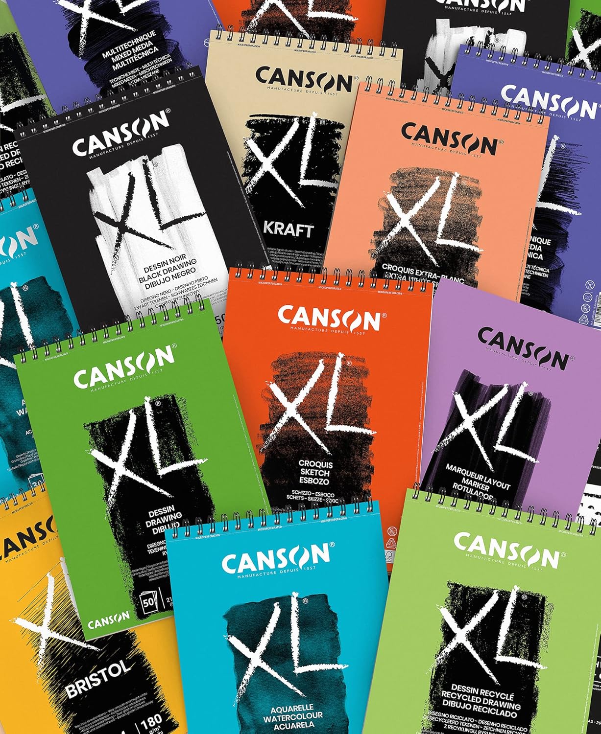 Canson XL Bristol spiral album short side A4 180gn 50 sheets, extra smooth