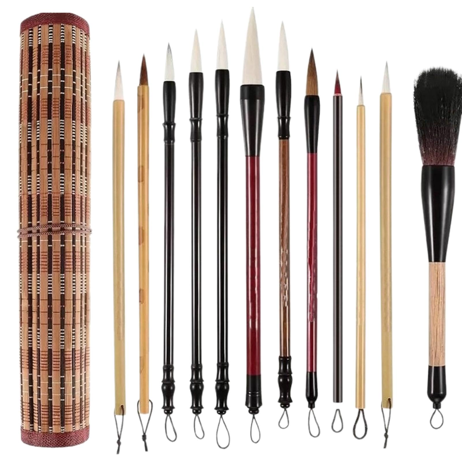 Chinese Calligraphy Brush Set, Professional Traditional Chinese Painting Brush | Drawing Art Brushes, Painting Writing Watercolor Brushes for Drawing, Sumi-e Brushes for Ink Painting, Quality Brush 1 unit (Pack of 1)