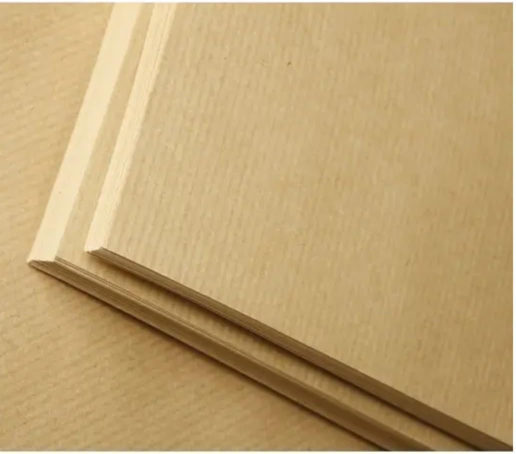Clairefontaine 975814C Collated pad Kraft paper - 50 sheets Brown laid Kraft paper A5 14.8x21 cm 120g - Double-sided paper for sketching and drawing 14.8 x 21 x 0.6 cm 120 g