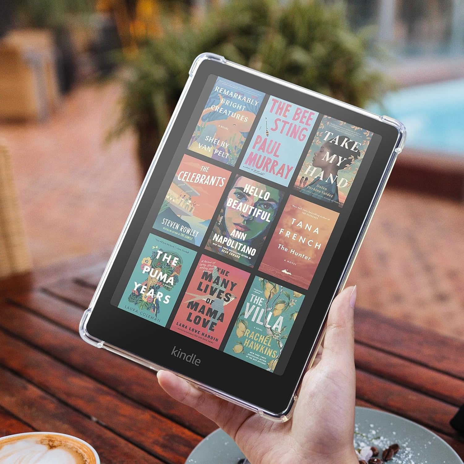 CoBak Clear Cover Case for 2024 12th Generation 7-inch Kindle Paperwhite and 7-inch Kindle Colorsoft Signature Edition (Model #SA569P) - Lightweight and Soft 7" e-Book Reader *Clear