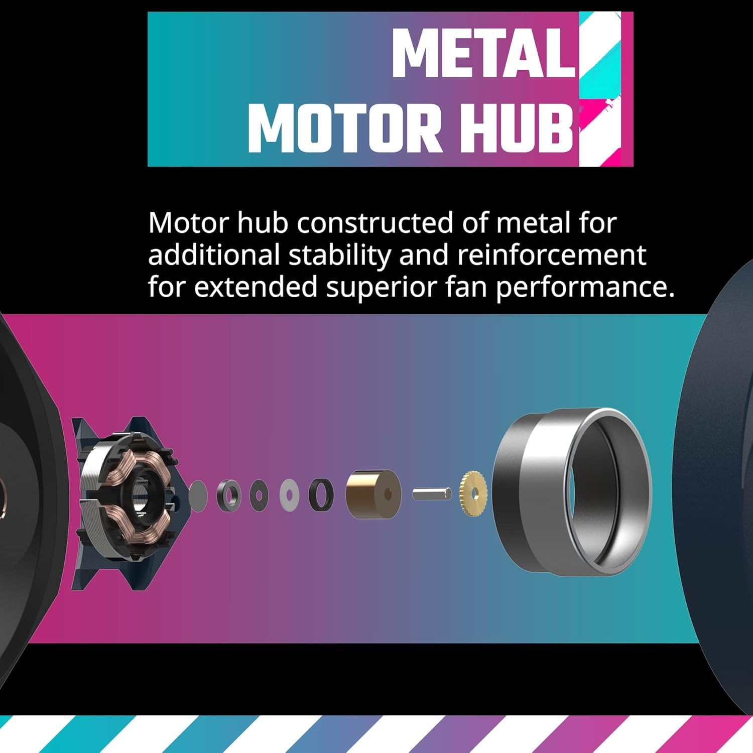 Cooler Master Mobius 120 OC Case Fan - Ring Blade Design (PWM), Vibration Dampers, Ball Bearings, Metal Motor Hub (Max. 88.1CFM, 4.75mmH2O, 39.3dBA) - Dark Blue & Black 120mm Black