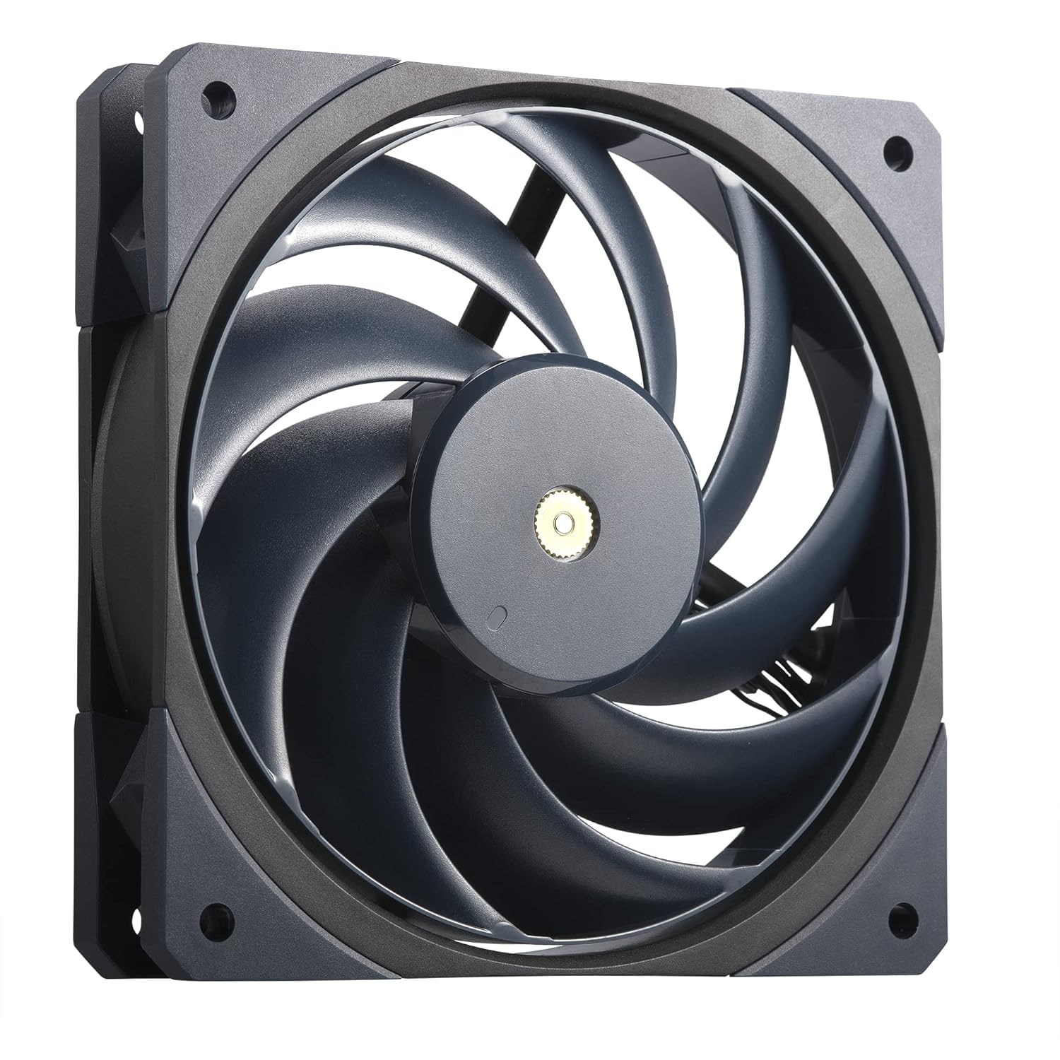 Cooler Master Mobius 120 OC Case Fan - Ring Blade Design (PWM), Vibration Dampers, Ball Bearings, Metal Motor Hub (Max. 88.1CFM, 4.75mmH2O, 39.3dBA) - Dark Blue & Black 120mm Black