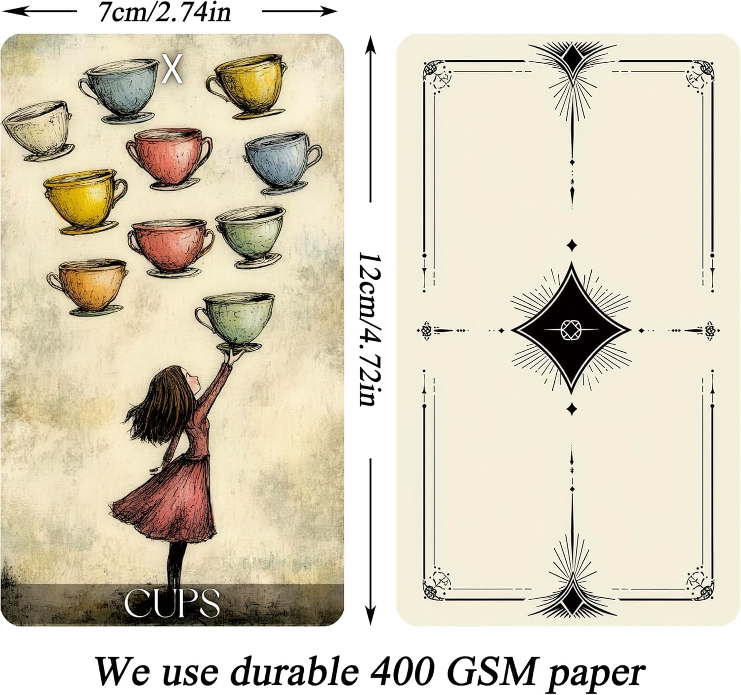 Daydream tarot cards for beginners, surreal dream style tarot deck, fortune telling cards