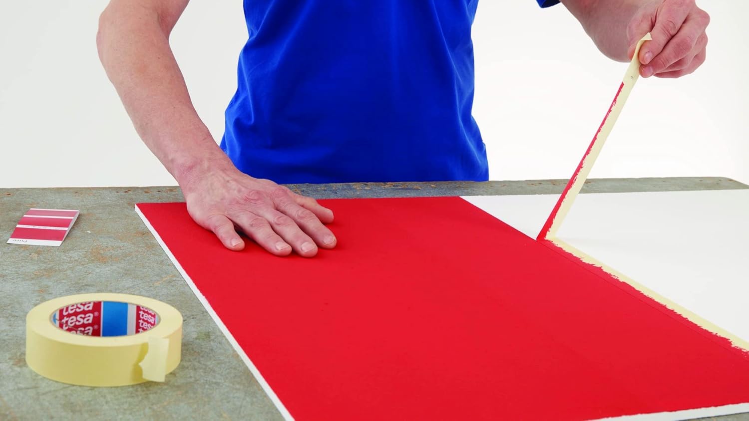 Dpm tapes - Tesa 4323, Professional Masking Paper Tape, Gummed Paper for Painting, High Quality Adhesive, Clean Removal (19 mm - 16 rolls) 19 mm - 16 rolls