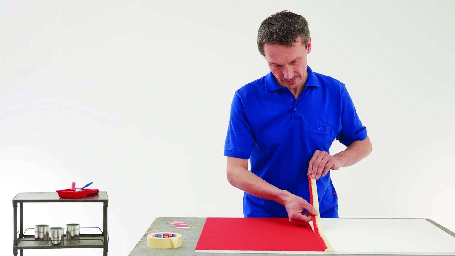 Dpm tapes - Tesa 4323, Professional Masking Paper Tape, Gummed Paper for Painting, High Quality Adhesive, Clean Removal (19 mm - 16 rolls) 19 mm - 16 rolls