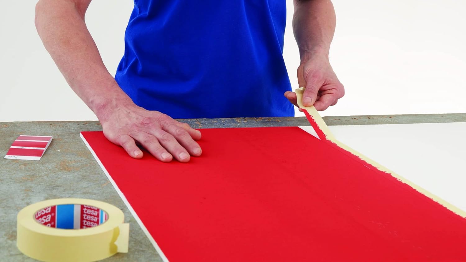 Dpm tapes - Tesa 4323, Professional Masking Paper Tape, Gummed Paper for Painting, High Quality Adhesive, Clean Removal (19 mm - 16 rolls) 19 mm - 16 rolls