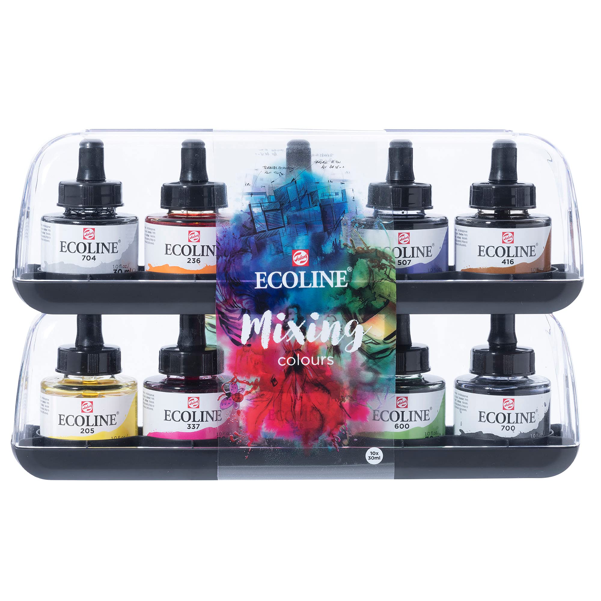 Ecoline Liquid Watercolor Mixing Set 10 x 30ml (11259902) 30ml (Pack of 10) Multi-Colour