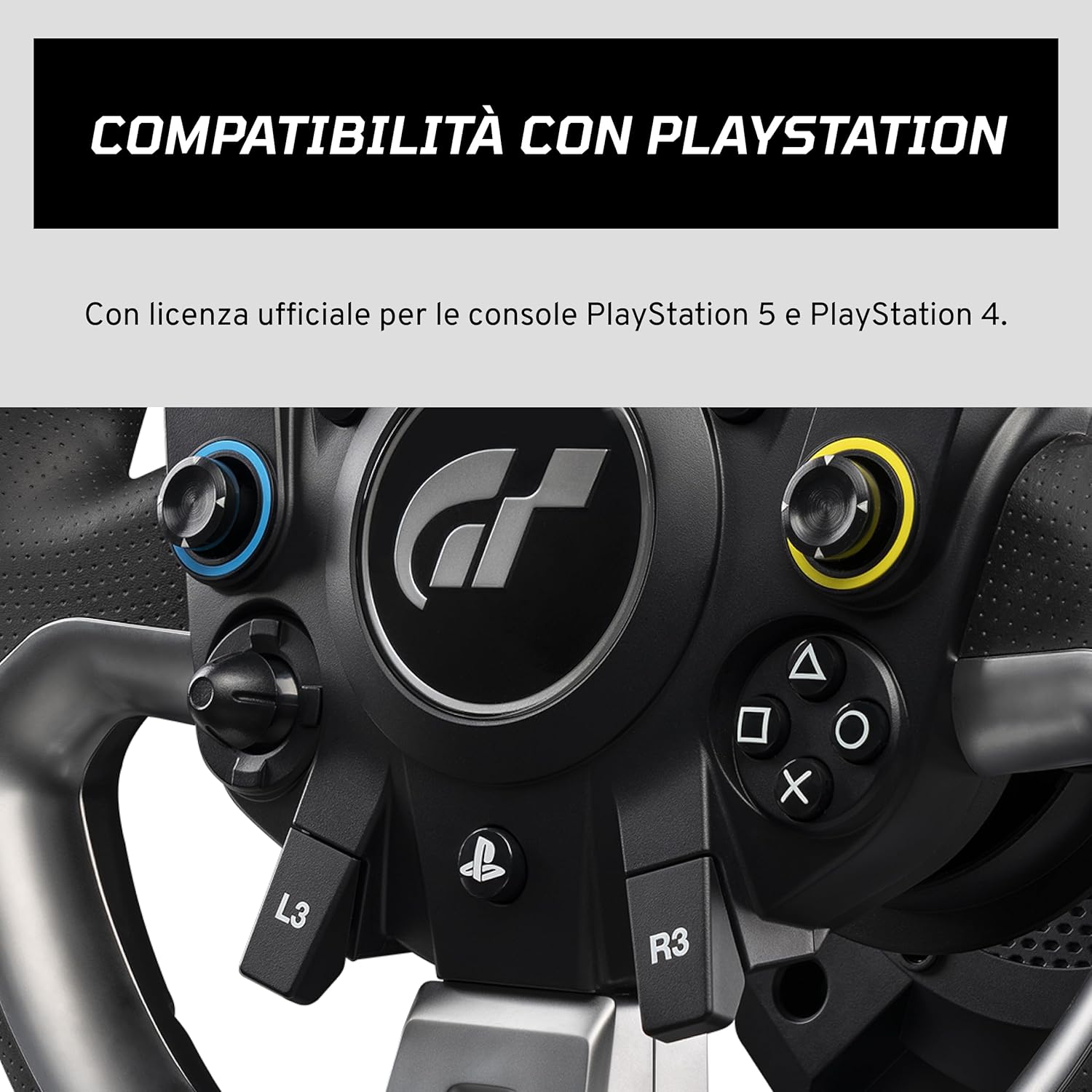 FANATEC Officially Licensed Gran Turismo DD Pro PlayStation® Sim Racing Wheel, Base and Pedals – Polyphony Digital Wheel, 5 Nm FluxBarrier Direct Drive, Set of 2 Pedals for PC, PS5, PS4