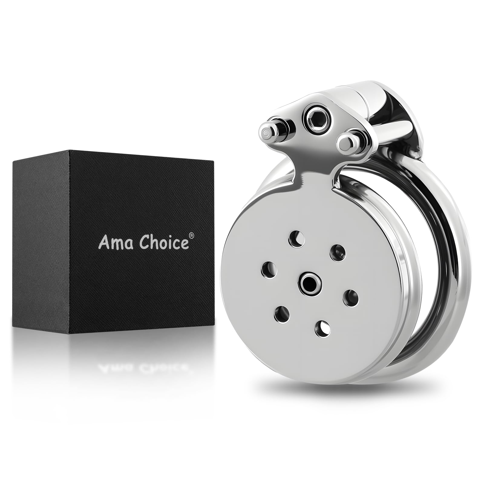 Flat Chastity Cage - 4IN1 Metal Chastity Device with Upgraded Invisible Lock & Chastity Belt, Stainless Steel Cock Cage with Penis Plugs & Tray Base, BDSM Bondage Gear Adult Sex Toys for Men (1.57in) (40mm/1.57in)