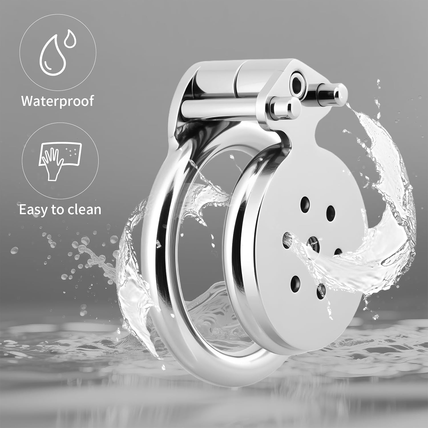 Flat Chastity Cage - 4IN1 Metal Chastity Device with Upgraded Invisible Lock & Chastity Belt, Stainless Steel Cock Cage with Penis Plugs & Tray Base, BDSM Bondage Gear Adult Sex Toys for Men (1.57in) (40mm/1.57in)