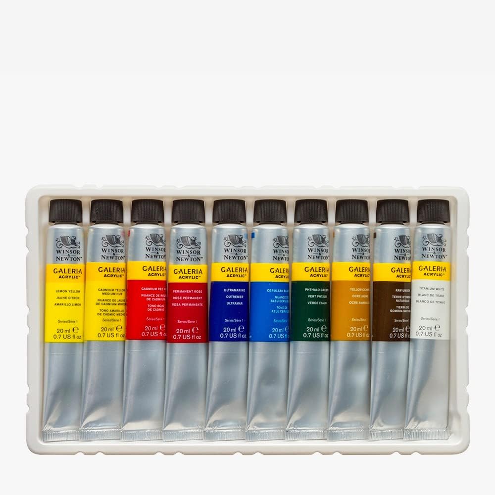Galeria Acrylic - Set 10 Tubes 20 ml 10 x 20ml Assorted Set