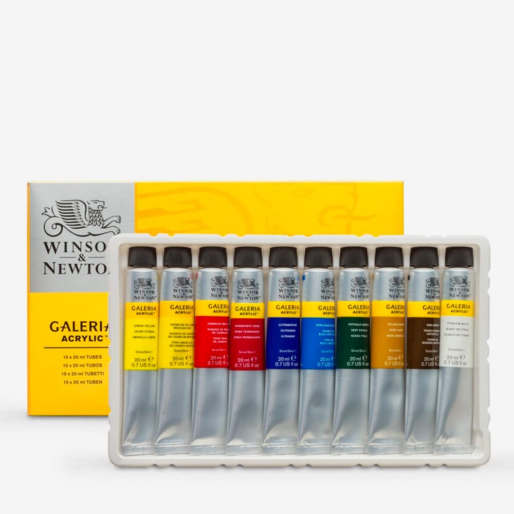 Galeria Acrylic - Set 10 Tubes 20 ml 10 x 20ml Assorted Set