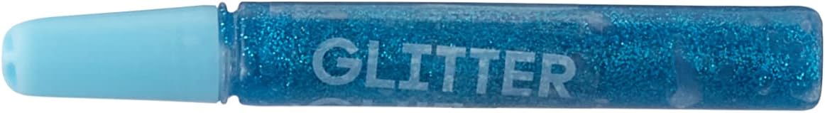 Glorex Max Bringmann Folia 574 - Glitter Glue, 10 Pens with 9.5ml Content I, 10 Assorted Colors