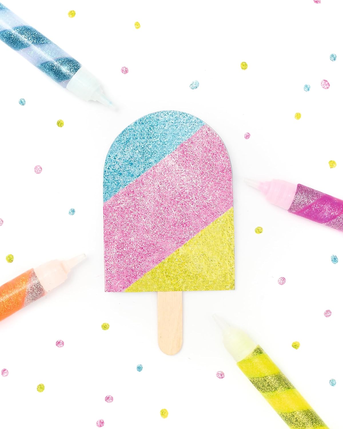 IDENA Folia 576 - Neon Spiral Glitter Glue