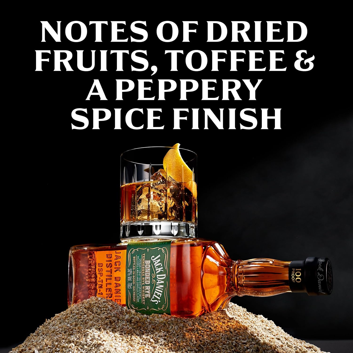 Jack Daniel's Bonded Rye Tennessee Whiskey – Premium American Whiskey, Intense and Authentic Taste, Fruity Flavor, Traditionally Aged, 50% Vol., 70 cl Glass Bottle