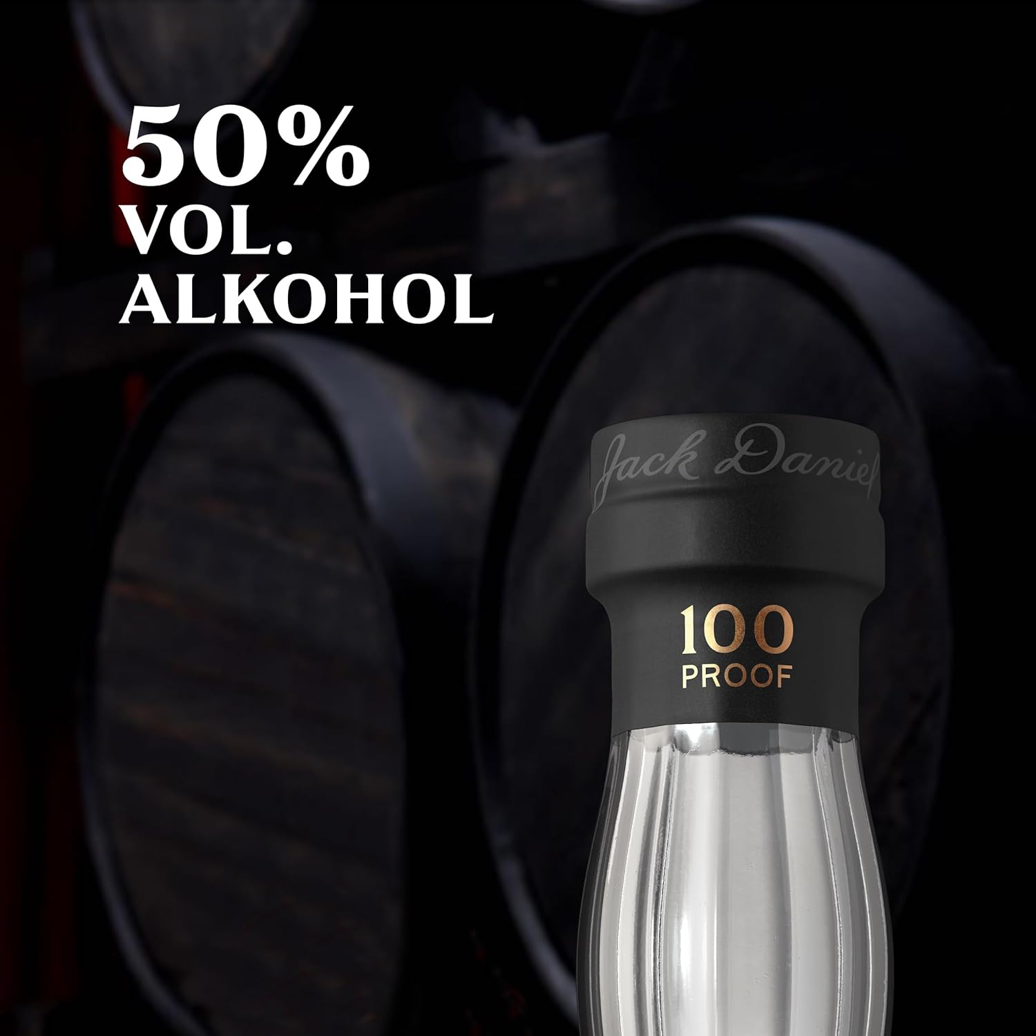 Jack Daniel's Bonded Rye Tennessee Whiskey – Premium American Whiskey, Intense and Authentic Taste, Fruity Flavor, Traditionally Aged, 50% Vol., 70 cl Glass Bottle