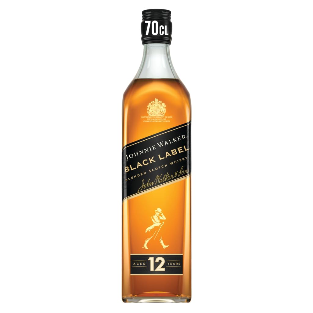 Johnnie Walker Black Label 12 Years Blended Scotch Whisky, 700ml