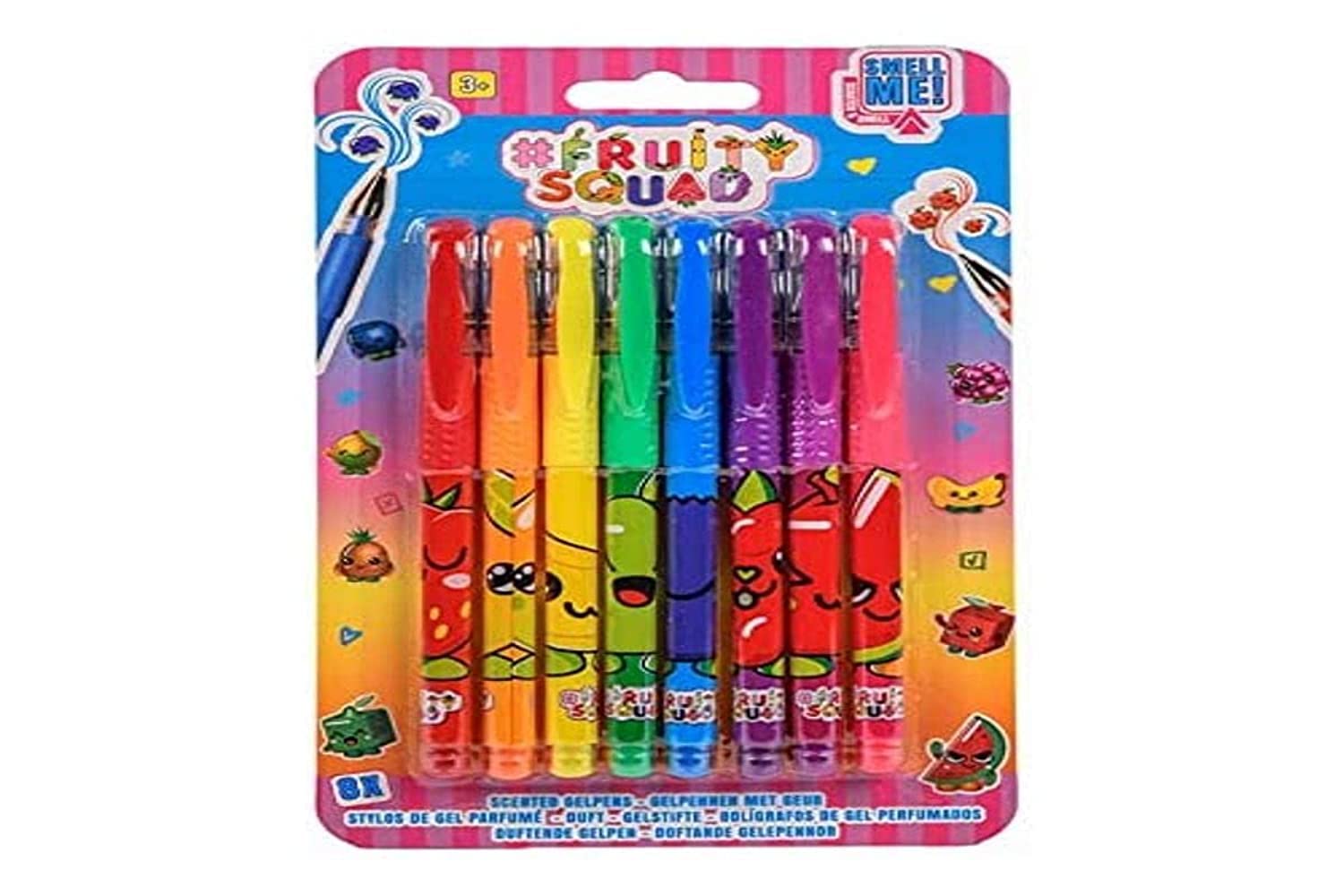 JouetPrive-Fruity Squad Gel Pens with Fragrance, 8 pcs.