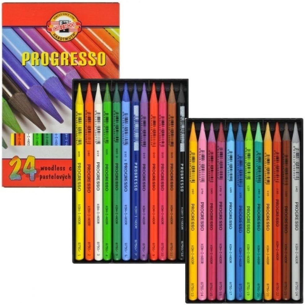 Koh-I-Noor, PROGRESS 8758 - 24 woodfree colored pencils 24 units (Pack of 1)