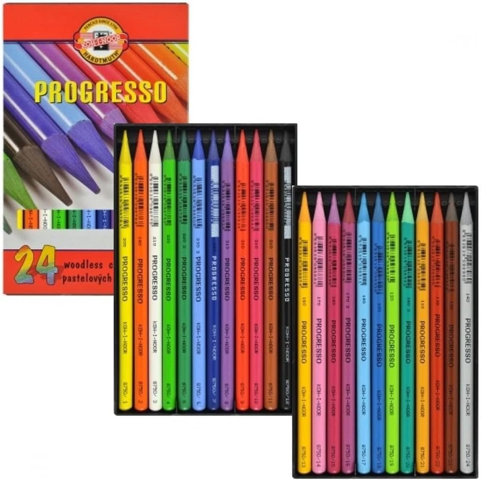 Koh-I-Noor, PROGRESS 8758 - 24 woodfree colored pencils 24 units (Pack of 1)