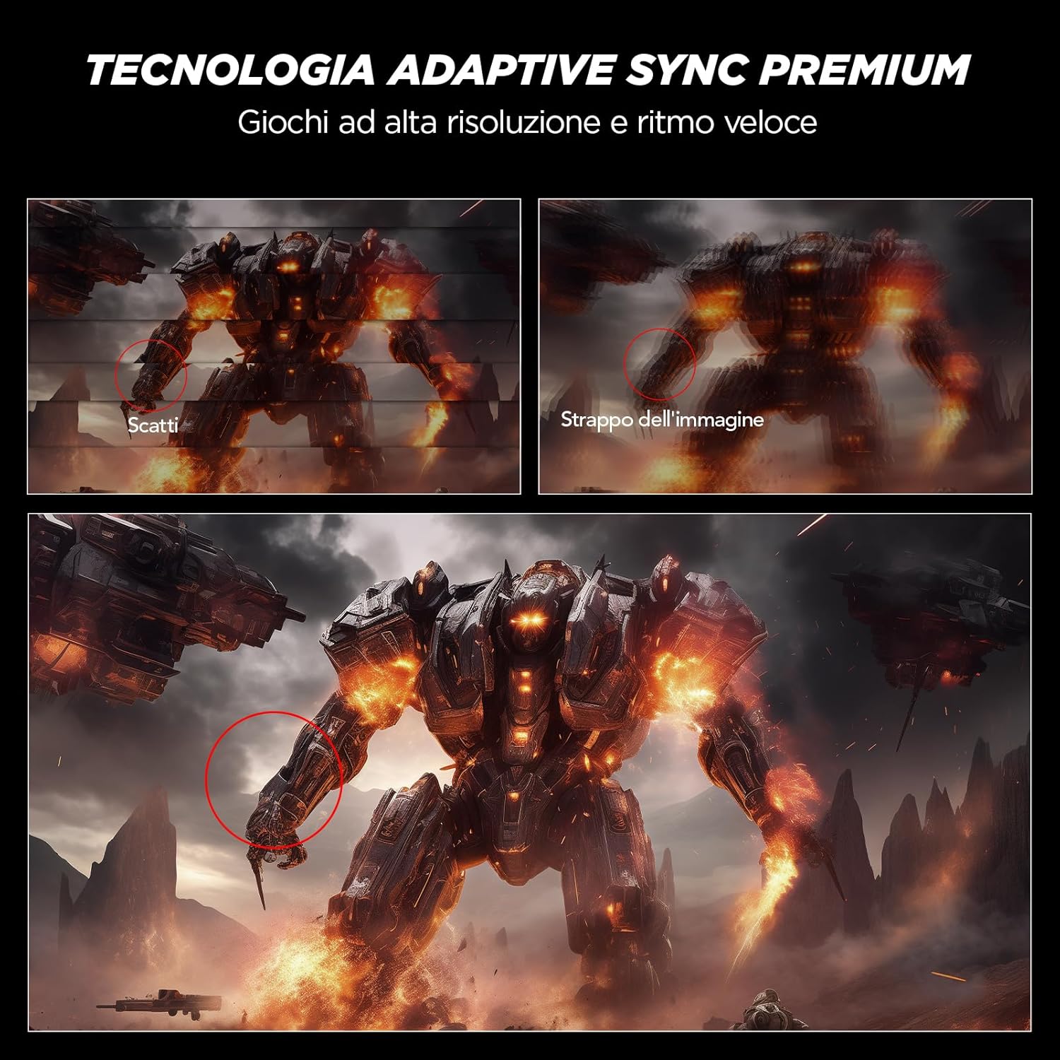 KOORUI G2511E Gaming Monitor 25 Inch, FHD 320Hz, 1ms, HDR400, Fast IPS, Adaptive Sync, VESA 75x75mm, ergonomic adjustment 25 Inch IPS/FHD/320Hz