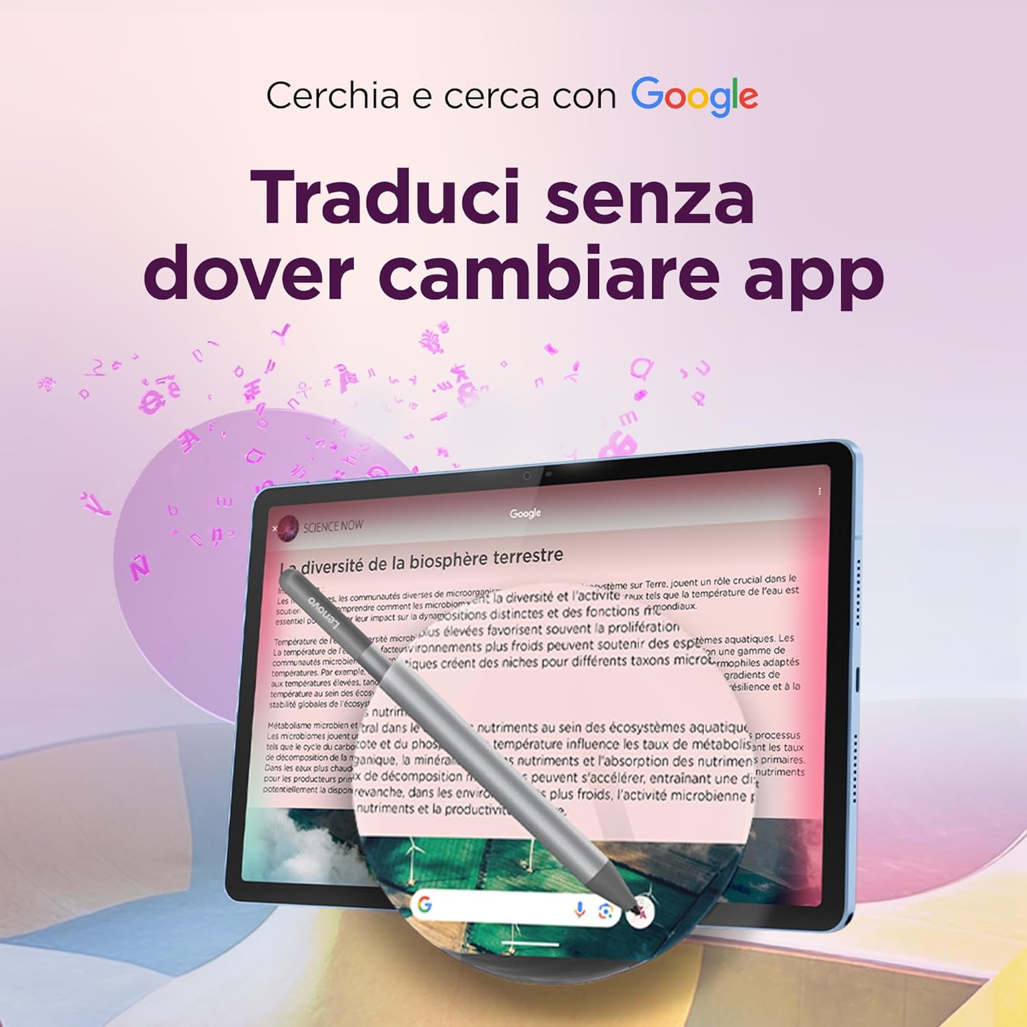 Lenovo Idea Tab Tablet - 11" 2.5K (2560x1600) 90Hz display, Mediatek Dimenity 6300 processor, 8GB RAM, 256GB memory, WiFi 5, Android 15 tablet, Tab Pen included - Polar Blue Idea Tab 8GB | 256GB | WIFI