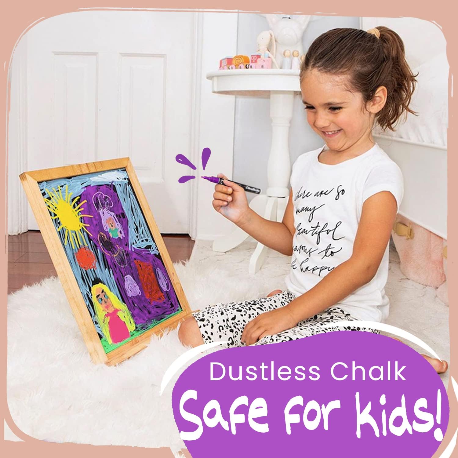 Liquid Chalk Pens (10 Pack) with Gold & Silver - Extra Fine Tip Dry Erase Marker Pens for Blackboard, Windows, Chalkboard Signs, Bistro - 1mm Tip 1 unit (Pack of 10)