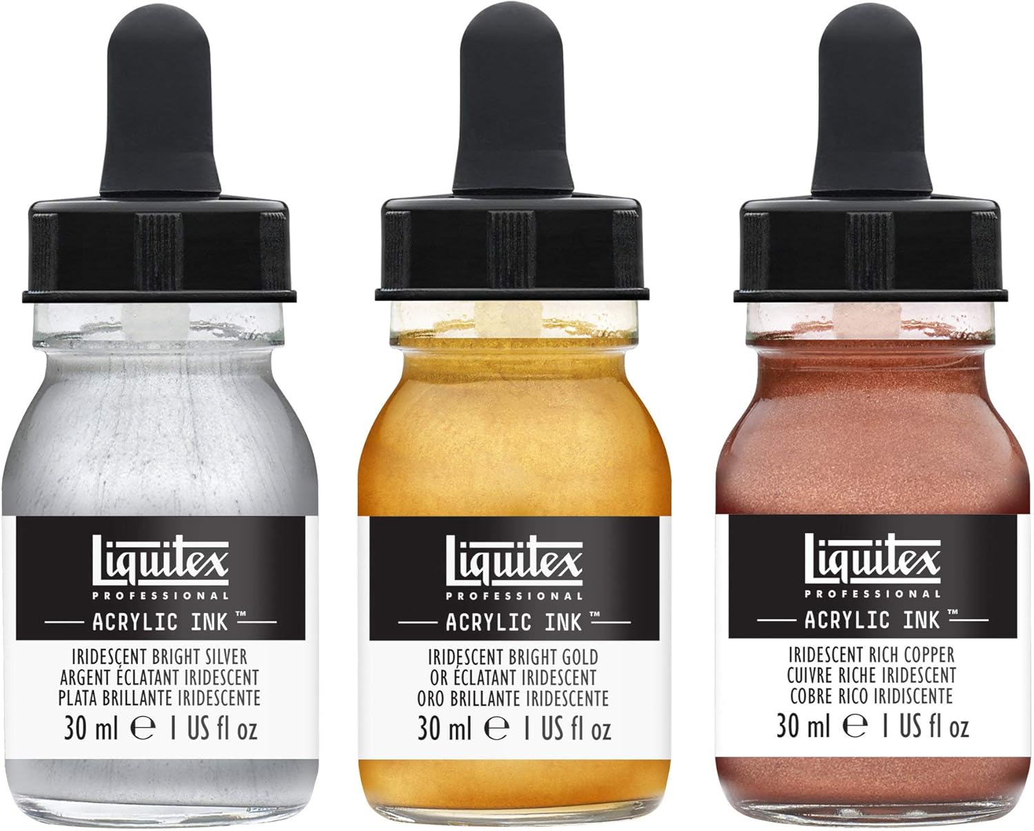 Liquitex Ink! Set of 3 "Iridescent" 30 ml bottles Iridescent 30 ml