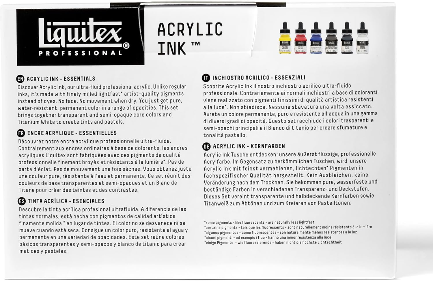 Liquitex Ink! Set of 6 30 ml bottles "Essentials" Essentials 6 x 30 ml