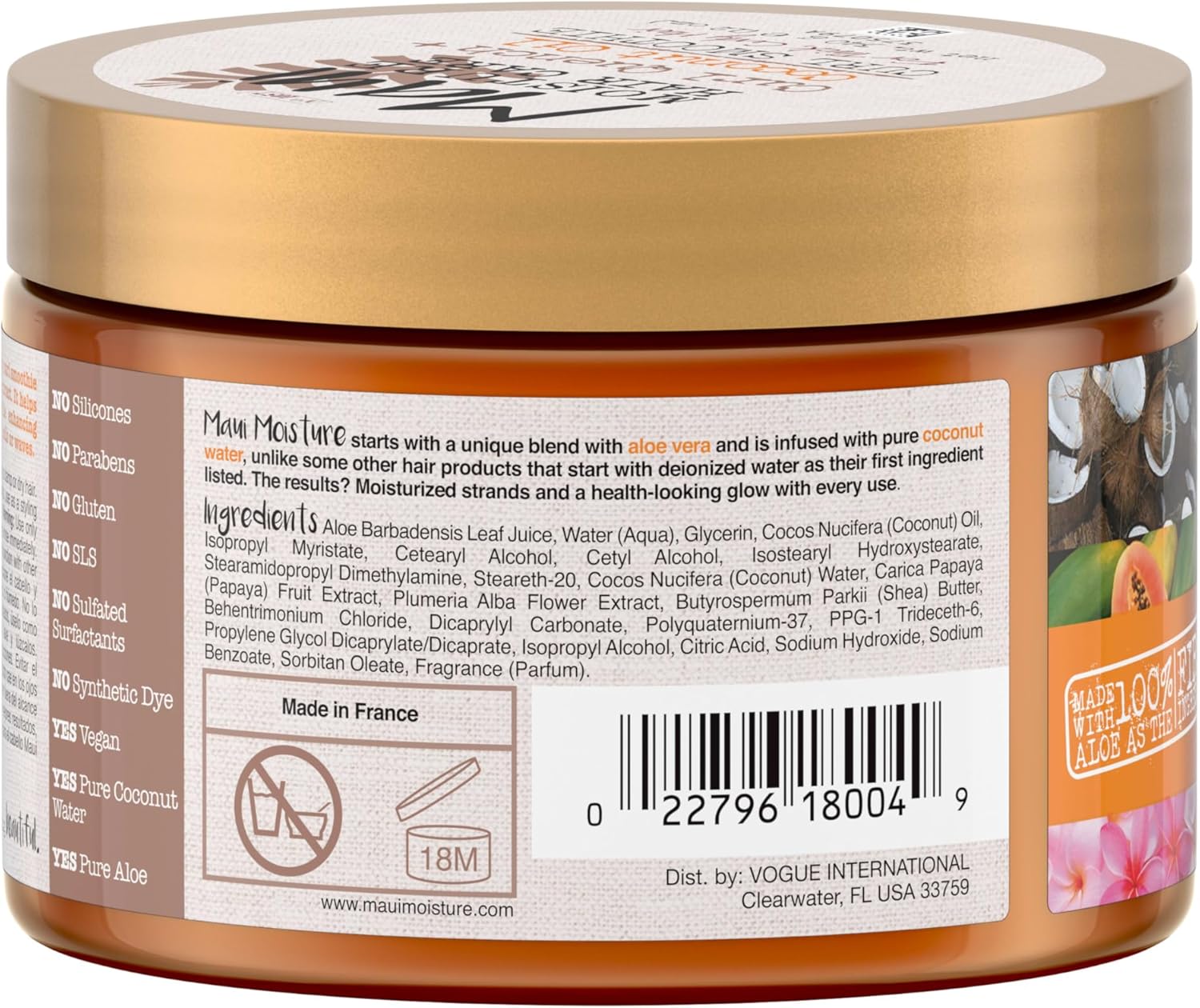 Maui Moisture Quench + Coconut Oil Curl Smoothie, 12 Ounce Original Version