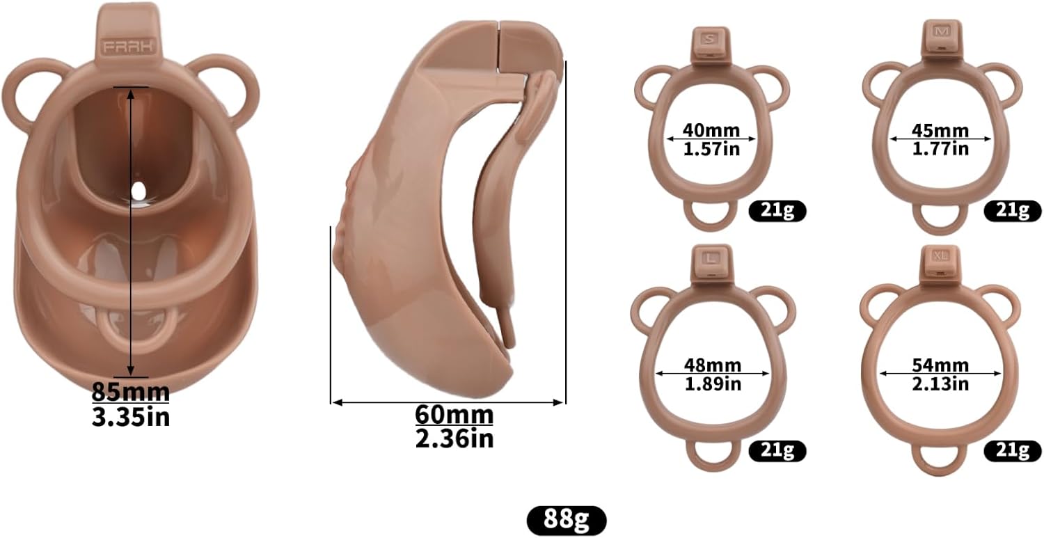 Men's 3D Resin Fitness Exercise Protection Cage - Matching Auxiliary Bands - 4 Colors - A331 Brown Auxiliary Belt