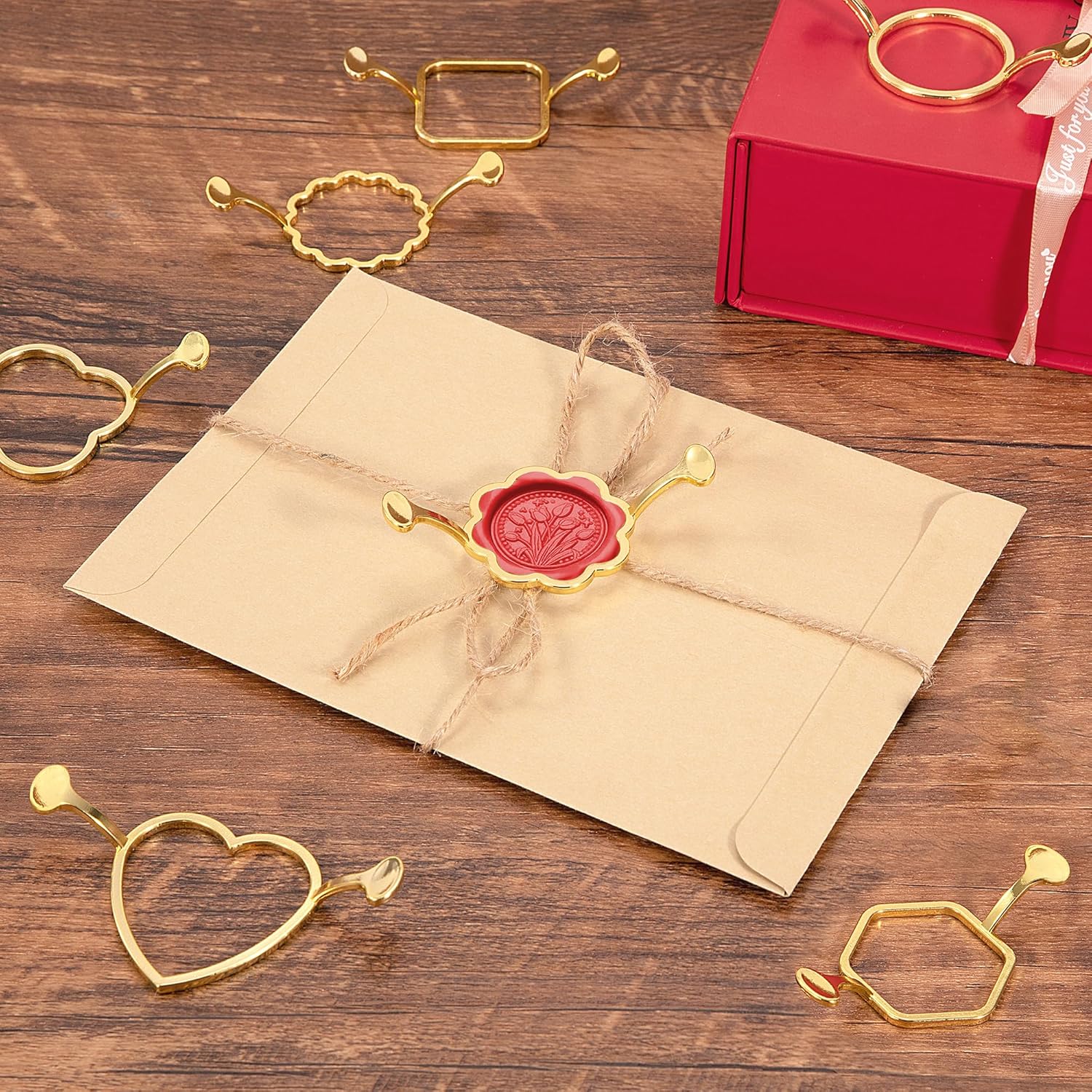 Metal Wax Sealing Mold 7 Pieces Metal Wax Seal Molds Sealing Wax Seal Mold for DIY Wedding Invitations Envelopes Cards Gifts