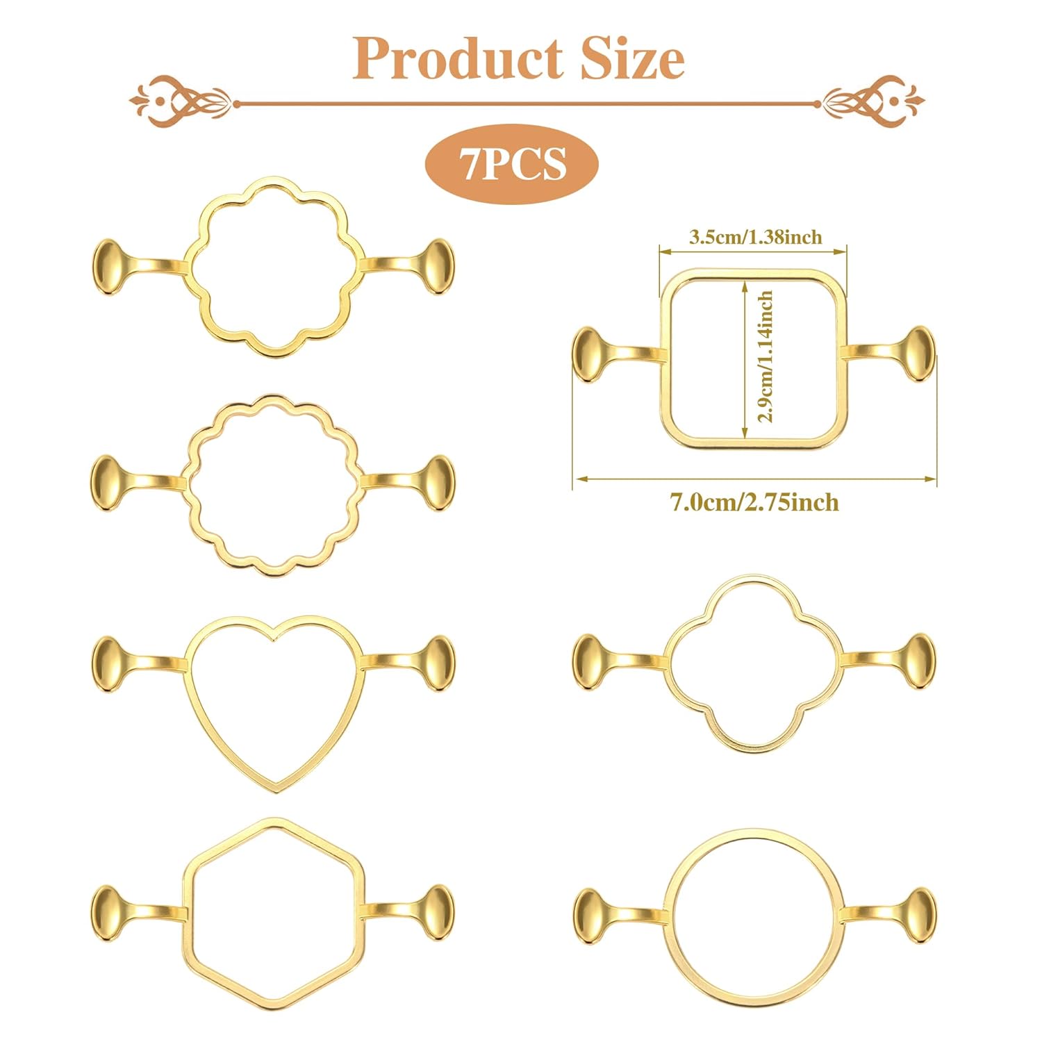 Metal Wax Sealing Mold 7 Pieces Metal Wax Seal Molds Sealing Wax Seal Mold for DIY Wedding Invitations Envelopes Cards Gifts