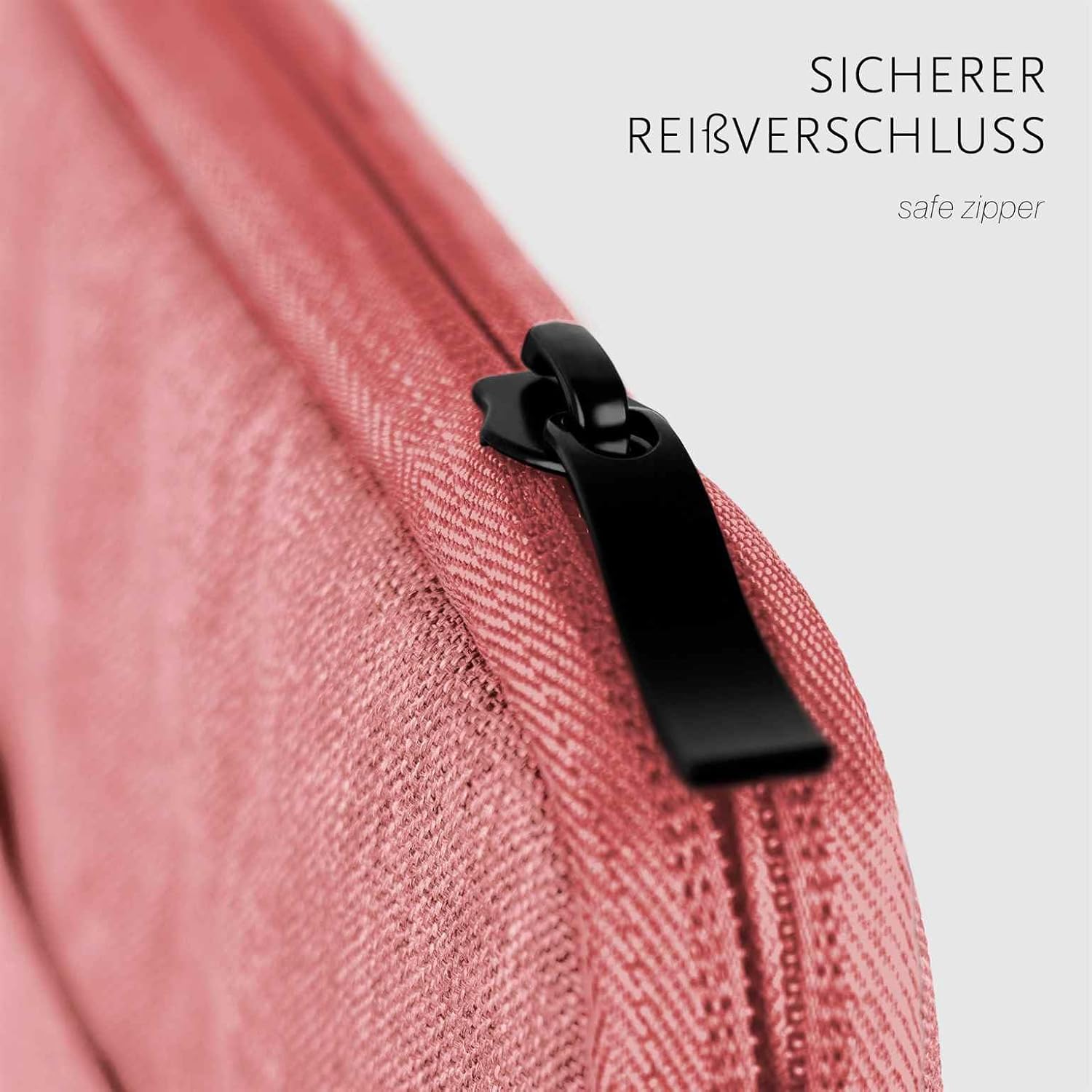 moex Case for Amazon Kindle (2019) - Case with Accessory Compartment, E-Book Reader Minimalist Zipper Case, Waterproof, Coral Pink