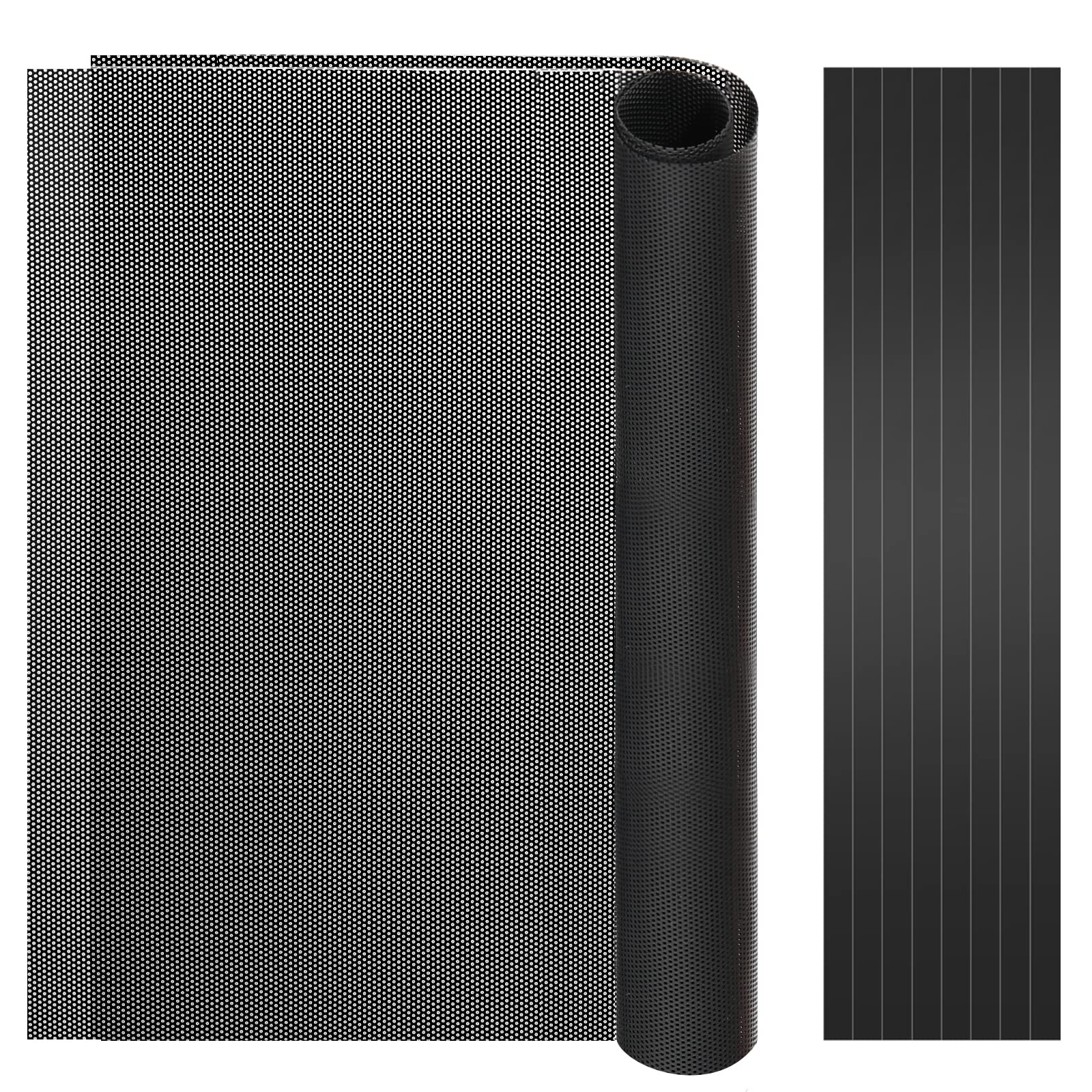 MoKo 400 x 300 mm DIY PC Mesh Dust Filter PVC Dustproof Magnetic Strip Dust Filter for Computer PC Black 2 Pack (400 x 300 mm)