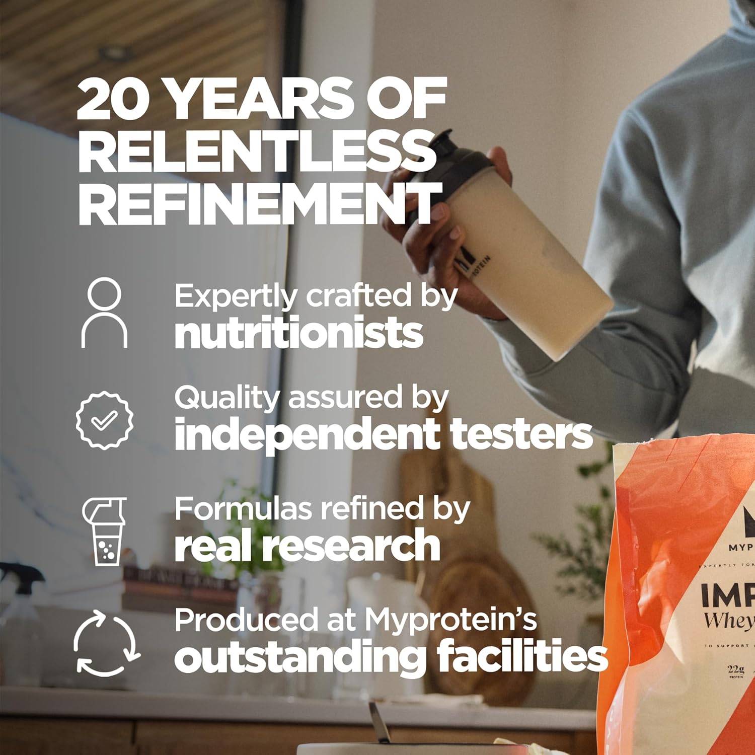 Myprotein, Chocolate Brownie MyProtein Impact Whey Protein 1kg - 1000 g Chocolate Brownie 40 Portions (Pack of 1)