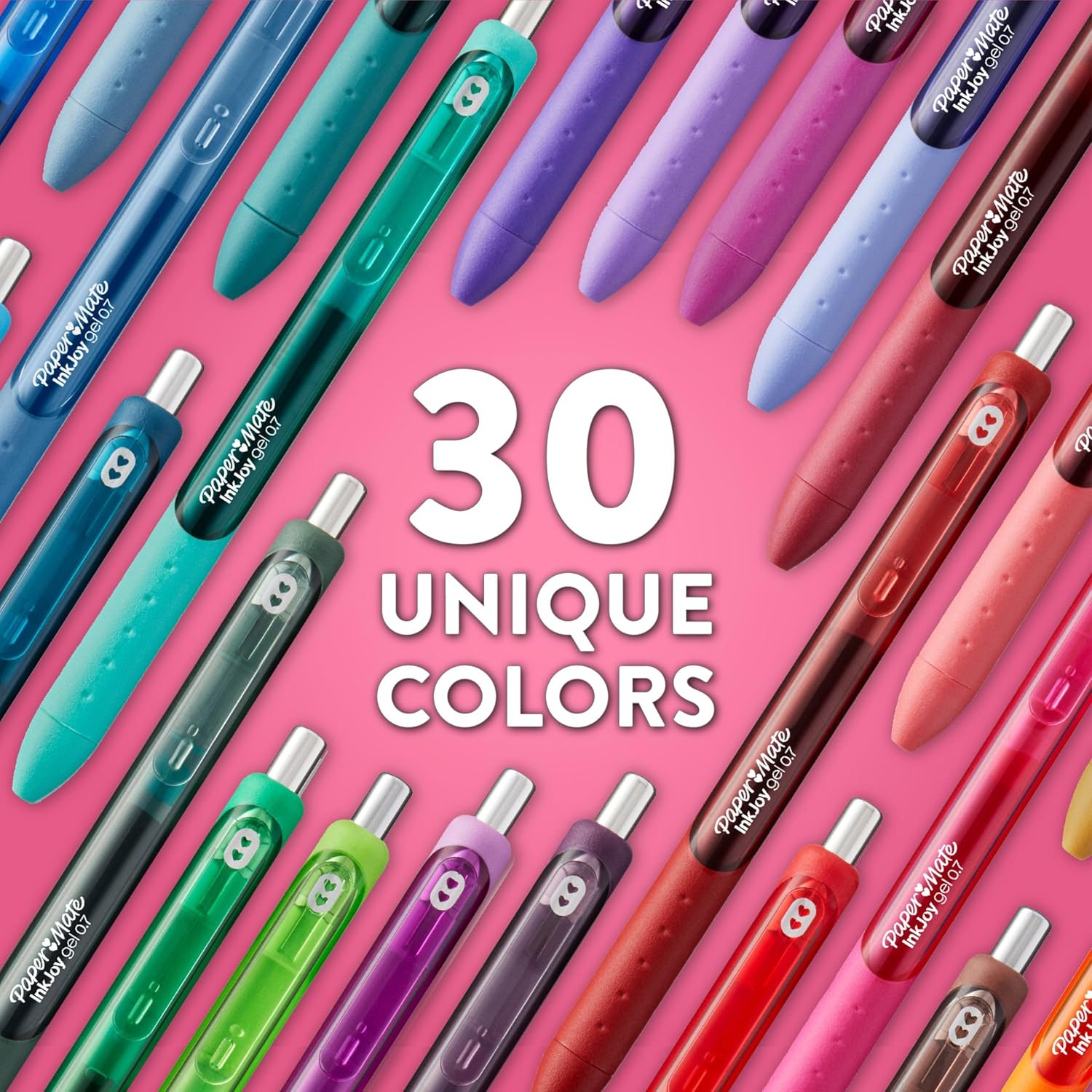 Paper Mate InkJoy Gel Pens, Medium Tip (0.7 mm), Assorted Colors, 36 Pieces