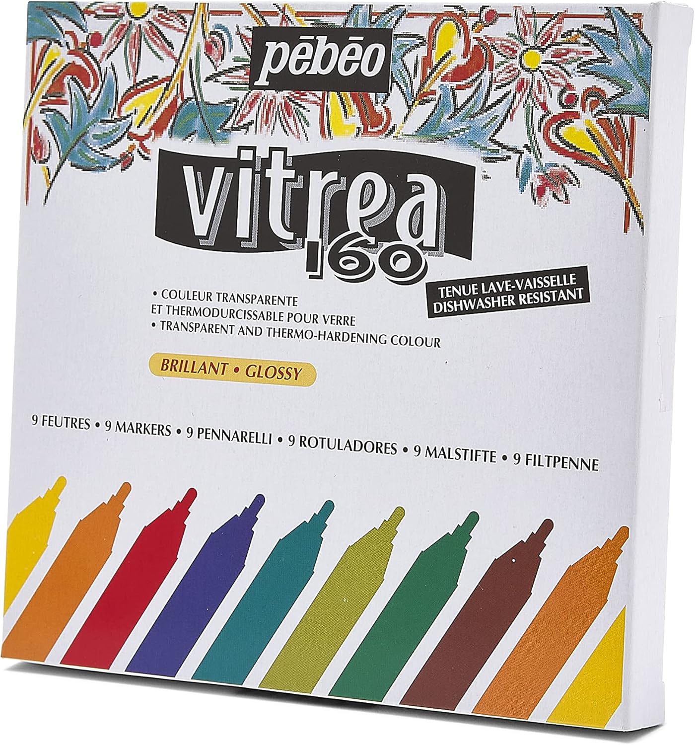 Pebeo Vitrea - Set of assorted glossy markers