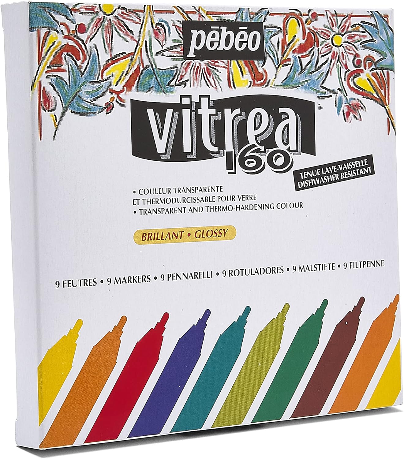 Pebeo Vitrea - Set of assorted glossy markers