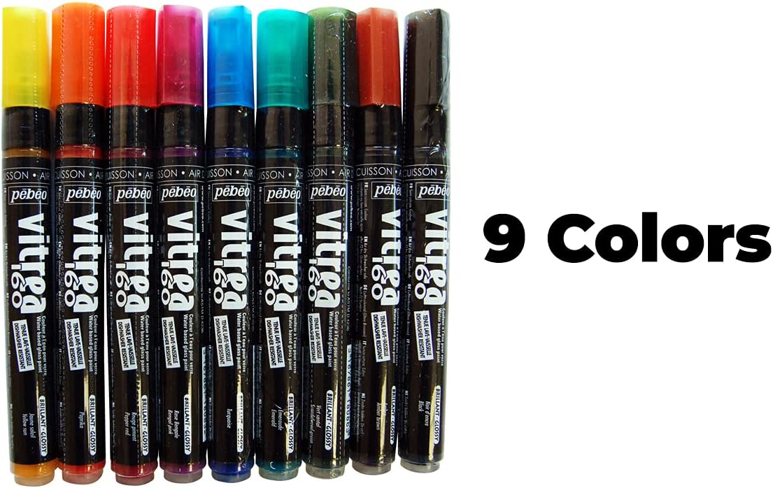Pebeo Vitrea - Set of assorted glossy markers