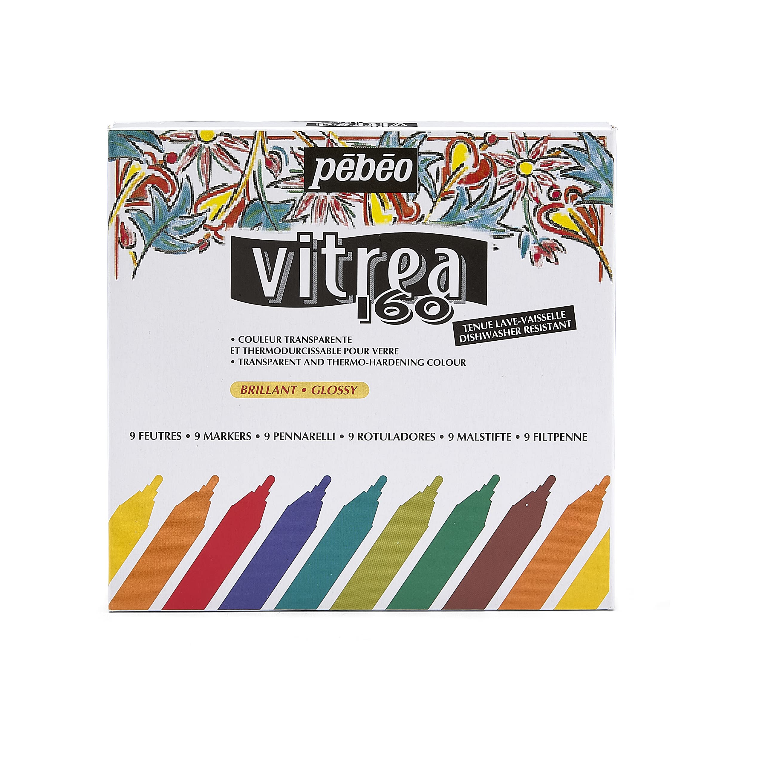 Pebeo Vitrea - Set of assorted glossy markers