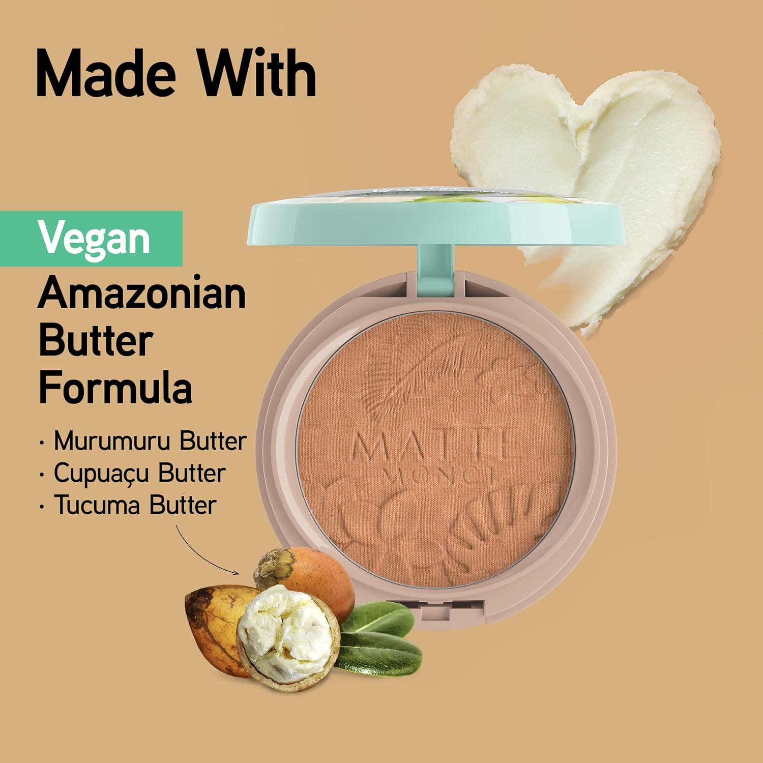 Physicians Formula, Matte Monoi Butter Bronzer, Waterproof Facial Bronzer, Long-Lasting Matte Finish, Nourishing Formula with Monoi Butter and Pro-Vitamins, Shade Bronzer