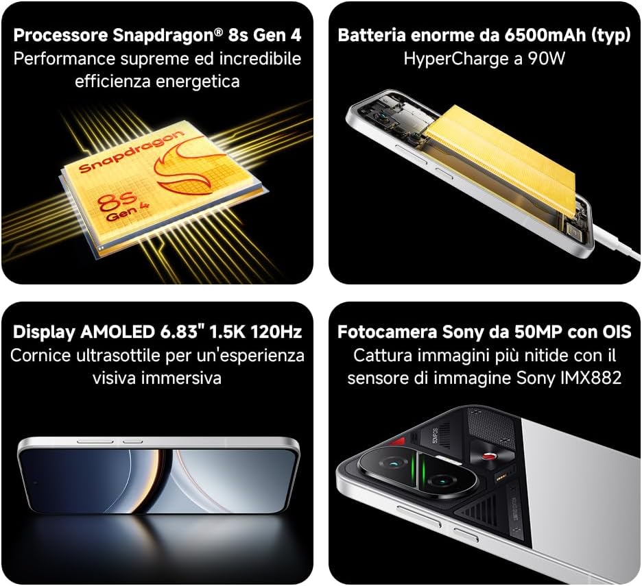 POCO F7 Smartphone, 12+512GB, White, Snapdragon® 8s Gen 4 Flagship, 6500mAh Battery, 50MP Sony Camera with OIS, 6.83" AMOLED Display 1.5K 120Hz (Power adapter not included) without charger White 12+512GB